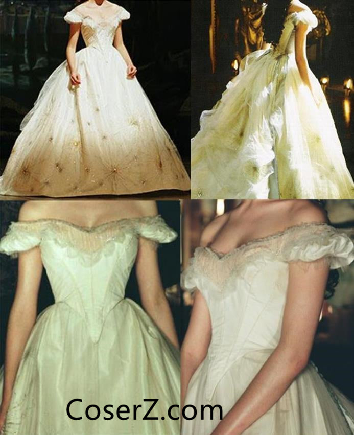 Christine Daae Think of Me Dress, Christine Daae White Dress inspired – Coserz